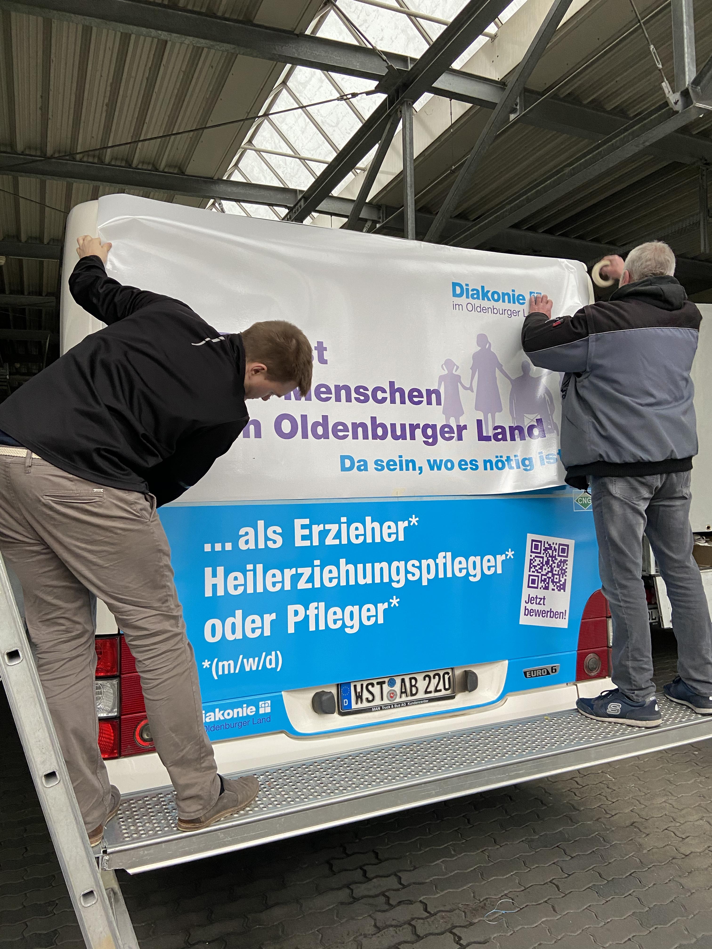 Bus Werbung V W G A 1493 Bus Werbung V W G A 1493