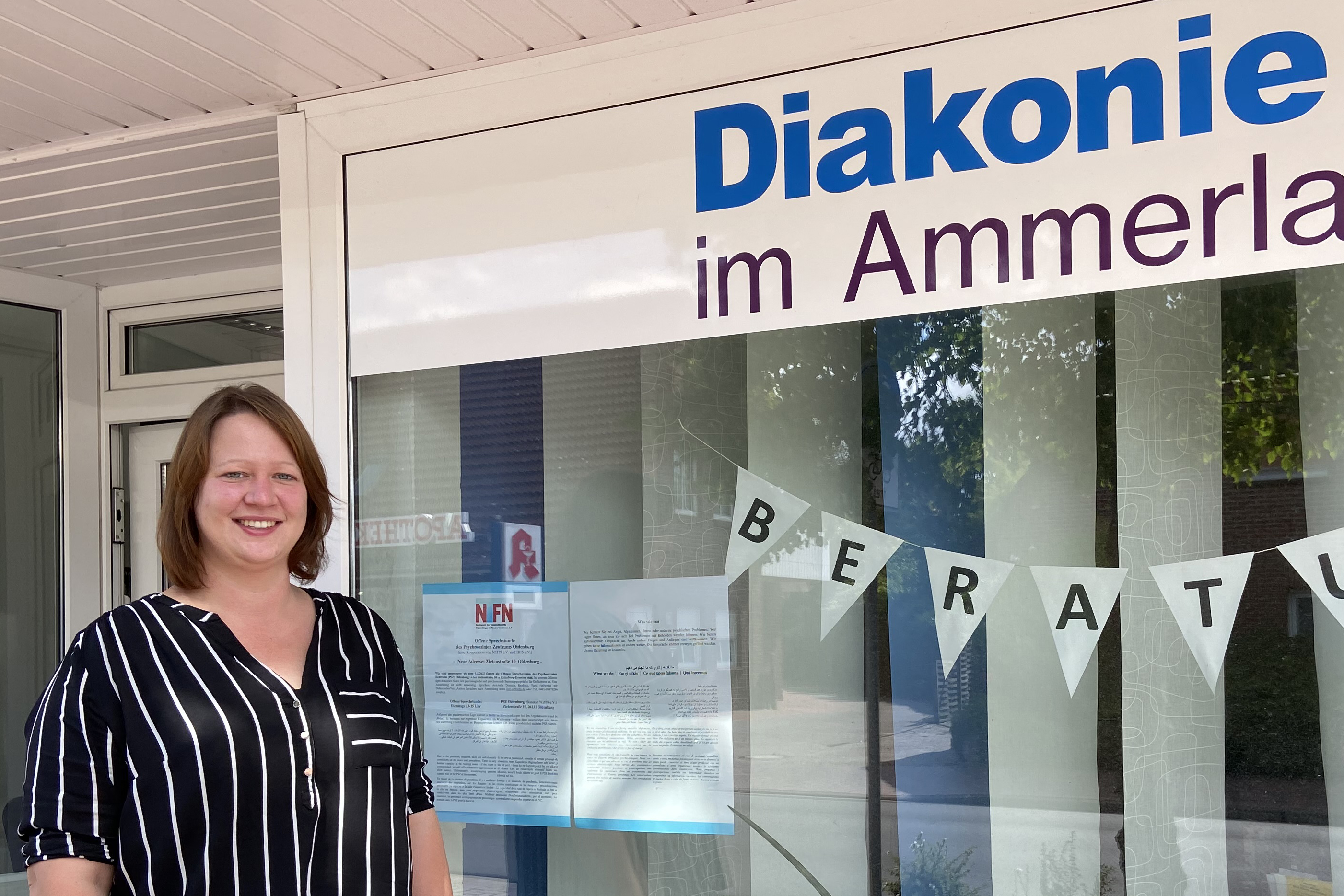 Seit dem 1. Juli leitet Hannah Testa die Außenstelle der Diakonie in Apen. Foto: Kerstin Kempermann/Diakonie